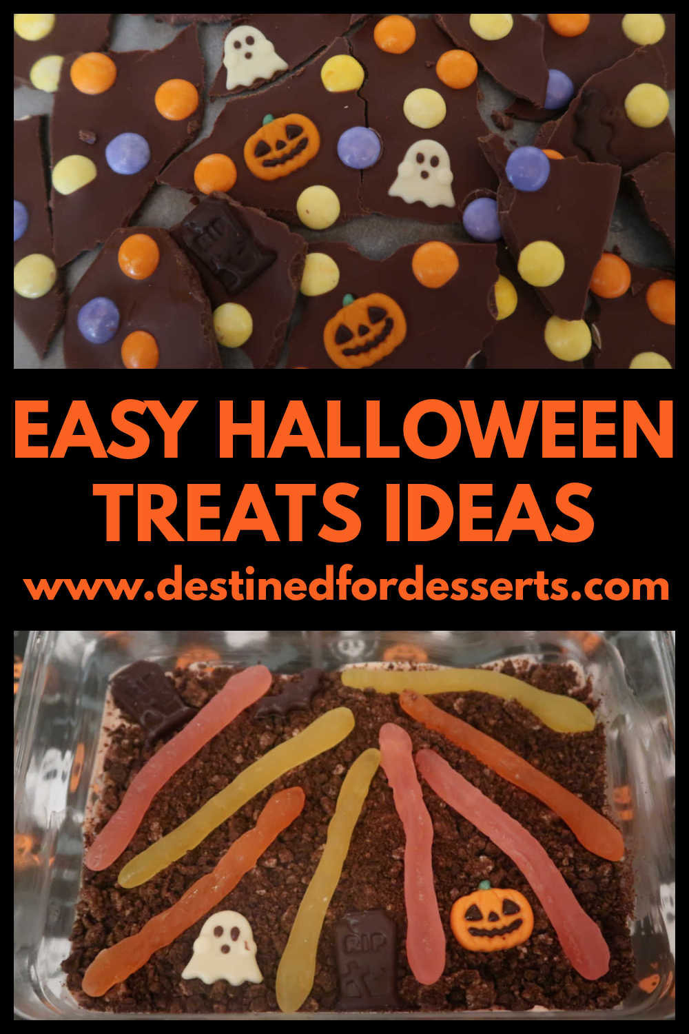 Easy Halloween Treats Ideas - How to make quick simple last minute DIY no bake homemade desserts that make cute Halloween goodies to make at home